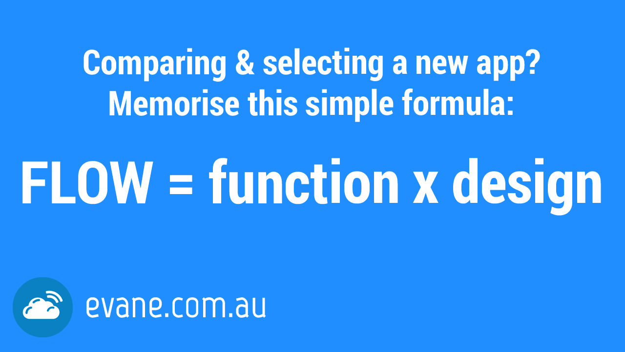 Picking a new app or system? Memorise this simple formula…